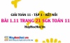 Bài 1.11 SGK Toán 11 tập 1 Kết nối tri thức